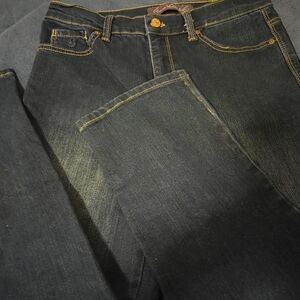 Gloria Vanderbilt Dark Denim Straight Leg Jeans